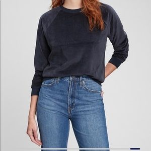 Gap Velour crewneck sweatshirt